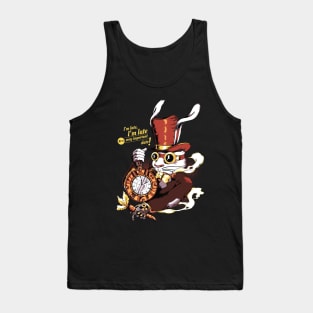 The Steampunk White Rabbit Tank Top